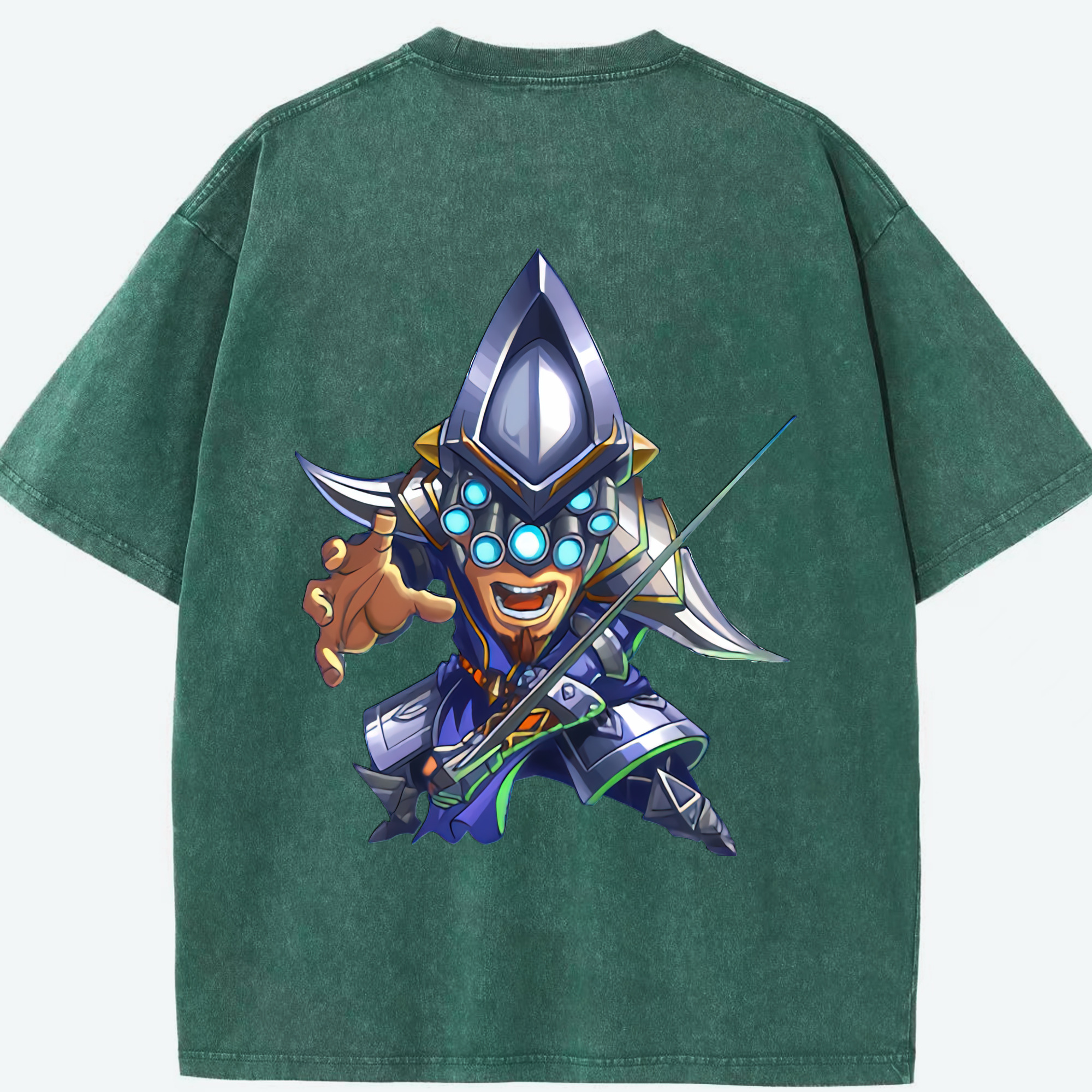 リーグ・オブ・レジェンド League of Legends LOL 綿100% ヴィンテージ風 半袖Tシャツ（背面プリント）